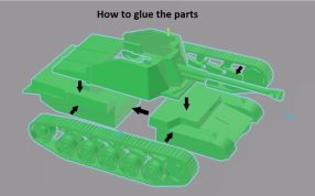 131坦克模型拆分图