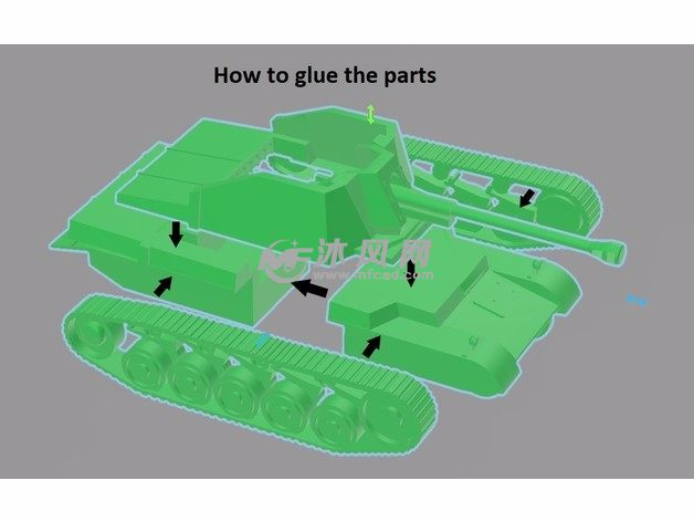 131坦克模型拆分图