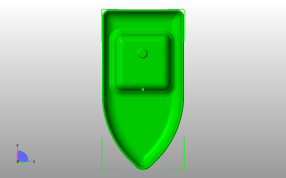 划桨小船模型俯视图