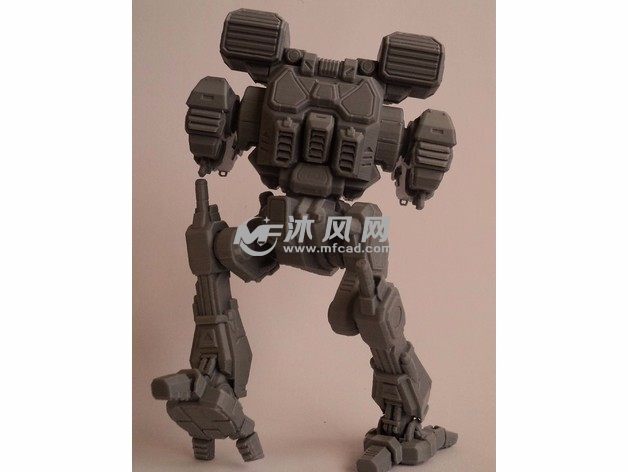 机甲战士愤怒猫后视图