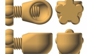  坚果开壳器零件图