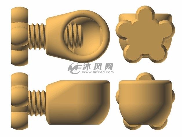  坚果开壳器零件图