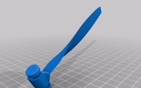 可折叠螺旋桨侧视图