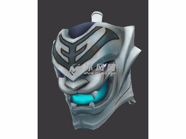 老虎头盔模型效果图