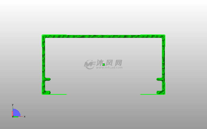 镂空底座模型俯视图