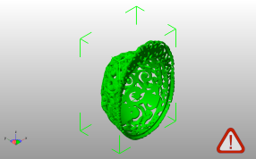 镂空帽子模型斜视图