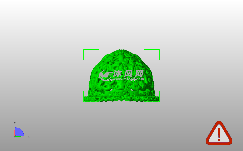 镂空帽子模型主视图