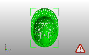 镂空帽子模型底视图