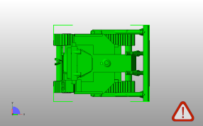 推土机模型俯视图