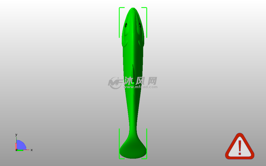 小金鱼模型俯视图