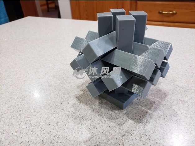  益智积木魔方无底座