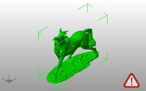 站立的骏马斜视图