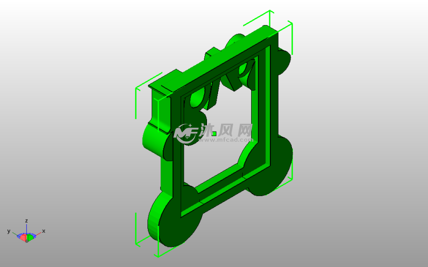 我们爱你相框斜视图