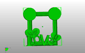 我们爱你相框俯视图