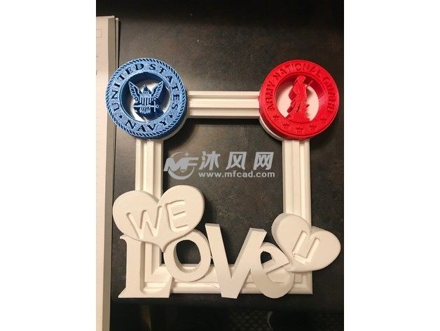 我们爱你相框实物图