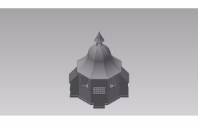 小教堂模型主视图