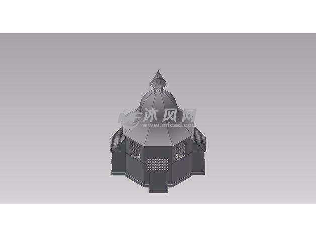 小教堂模型主视图