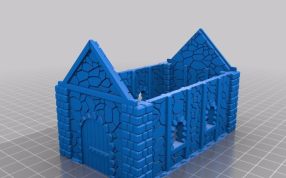 小石屋模型房子墙体