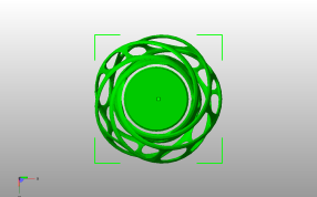 旋转花瓶模型底视图
