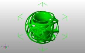 旋转花瓶模型斜视图
