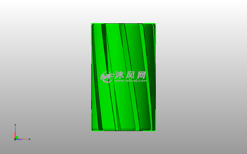 旋转线性花瓶主视图