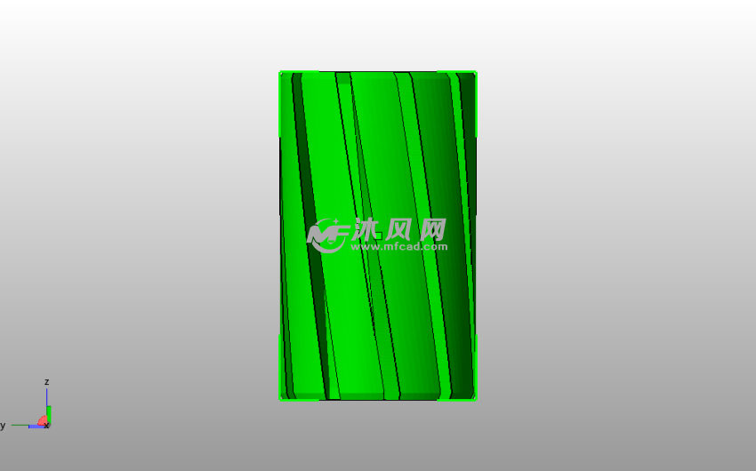 旋转线性花瓶侧视图