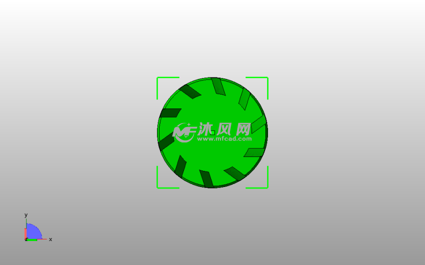 旋转线性花瓶俯视图