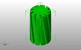 旋转线性花瓶侧视图