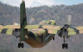 驯鹿飞机模型后视图