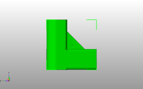 直角连接器侧视图