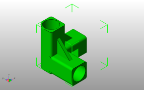 直角连接器斜视图