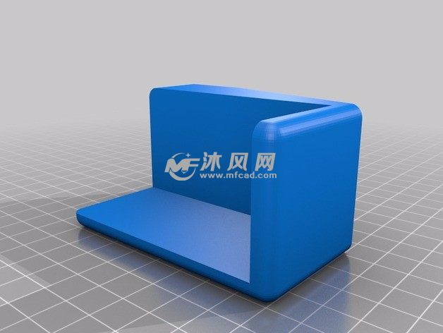 直角名片盒侧视图圆角