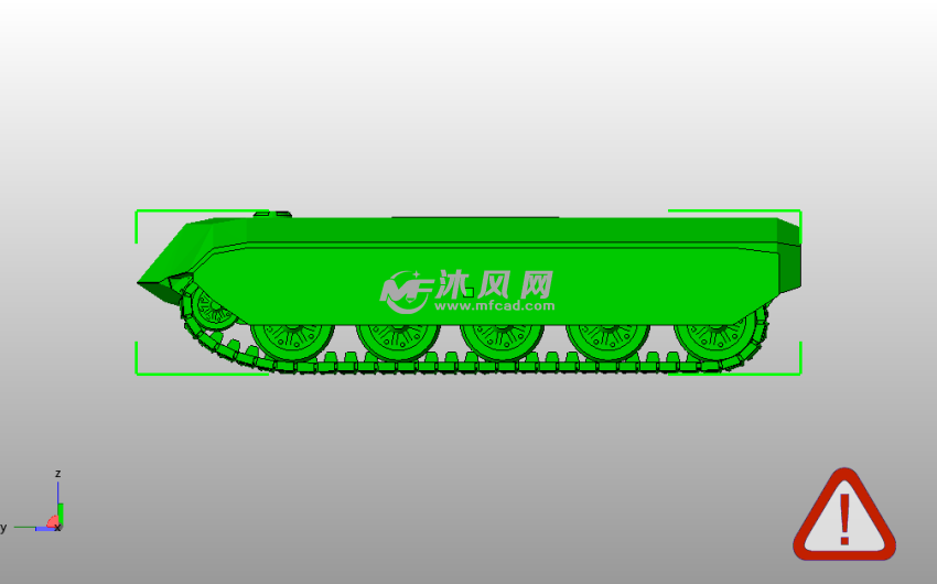 M10A2中型坦克侧车身效果图