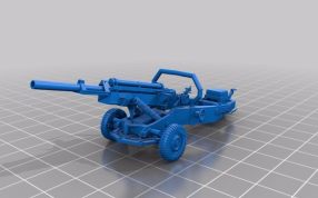 M102榴弹炮整体模型