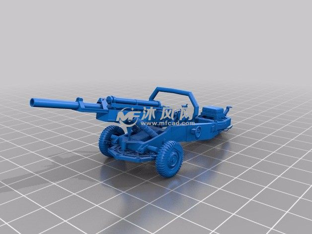 M102榴弹炮整体模型