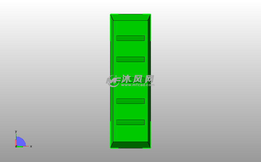  SD卡卡盒抽屉俯视图