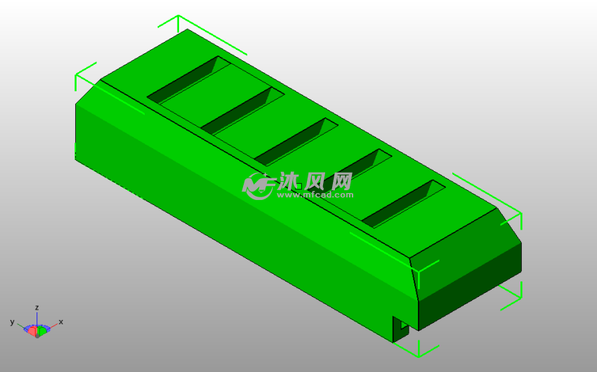  SD卡卡盒抽屉斜视图