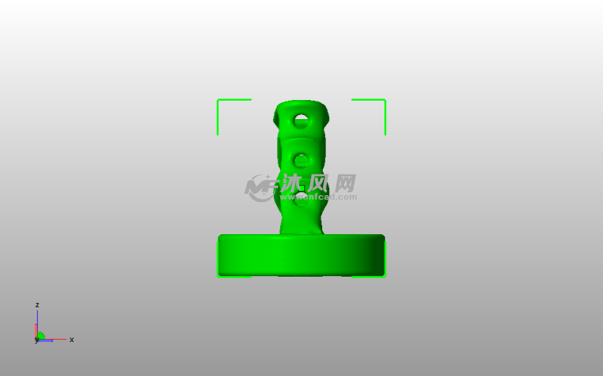 不倒翁底座主视图