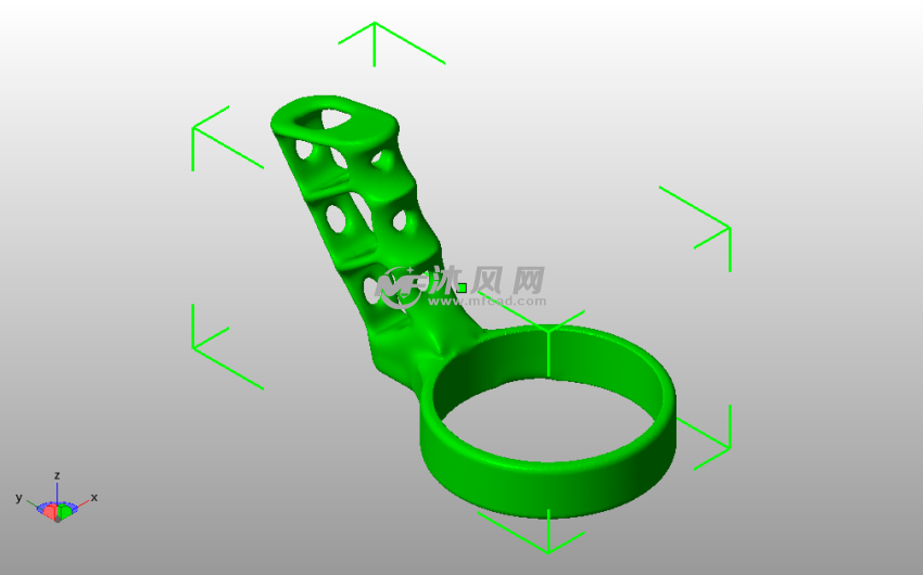 不倒翁底座斜视图
