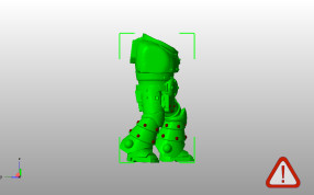 动力装甲半身像侧视图