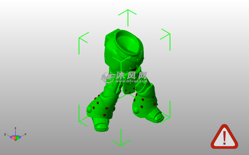 动力装甲半身像斜视图