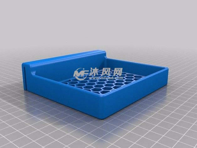 花盆底托模型斜视图