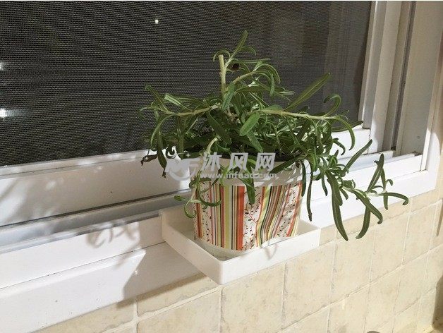 花盆底托模型放花