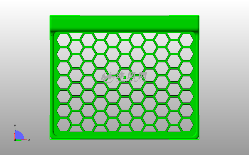 花盆底托模型俯视图