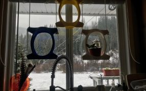 花盆悬挂架主视图