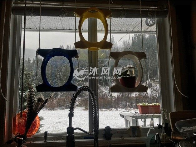 花盆悬挂架主视图