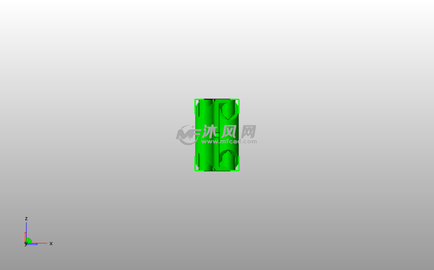 铰链手镯模型主视图