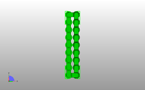 铰链手镯模型俯视图