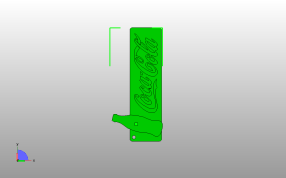 可口可乐钥匙链俯视图