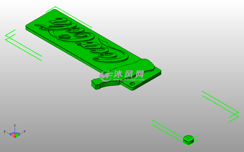 可口可乐钥匙链斜视图